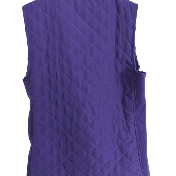 Bienzoe Vest Womens Size Small Slim Purple Zip Quilted Light Weight Stretch NWT - Picture 2 of 9